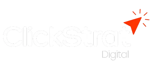 Click Strat Digital logo lockup